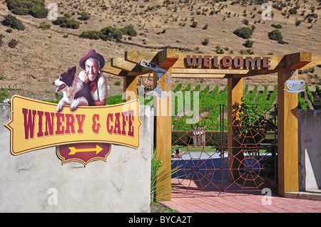 Hurunui Weingut & Cafe, Karaka Road, Hurunui, North Canterbury, Region Canterbury, Südinsel, Neuseeland Stockfoto