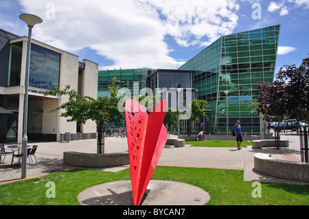Blick auf Campus, Universität von Otago, Dunedin, Otago, Südinsel, Neuseeland Stockfoto