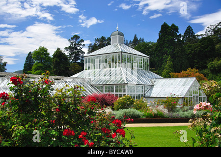 Wintergarten Gewächshaus von Rosengärten, Dunedin botanischen Gärten, Dunedin, Otago, Südinsel, Neuseeland Stockfoto