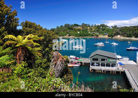 Hafenblick, Oban, Stewart Island (Rakiura), Southland Region, Neuseeland Stockfoto