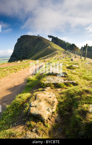 Der Ansatz wieder Tor, dem großen Bergrücken oberhalb der Hope Valley, Peak District National Park, Derbyshire, England, Vereinigtes Königreich Stockfoto