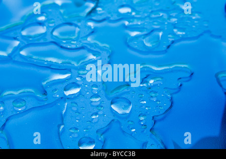Wasser auf Glas Stockfoto