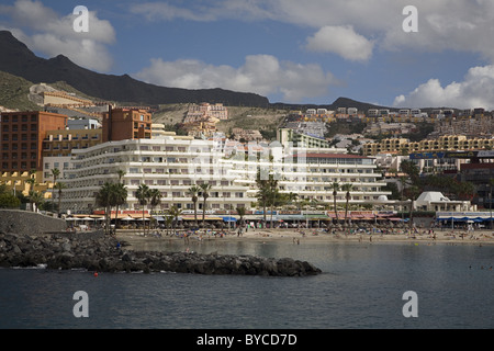 Costa Adeje Torviscas Playa, Playa de Las Americas, Teneriffa, Spanien Stockfoto