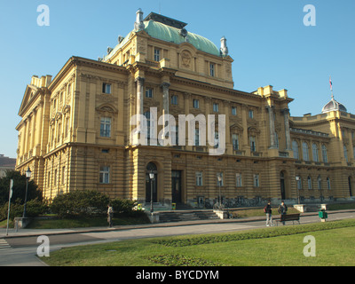 Kroatisches Nationaltheater Gebäude, Zagreb, Kroatien Stockfoto