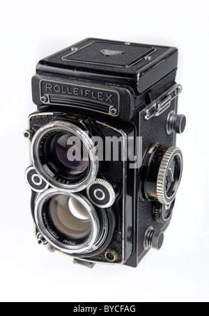 Rolleiflex 2.8F (Twin Lens Reflex, TLR) alte Filmkamera Stockfoto