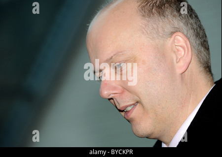 Arbeitsminister Chris Grayling bei einem Besuch in Brighton City College Stockfoto