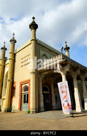 Brighton Museum and Art Gallery, Royal Pavilion Gardens, Brighton, Großbritannien - 2010 Stockfoto