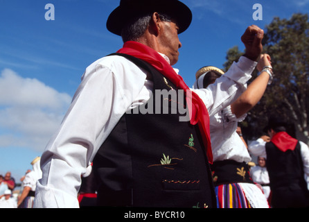 Sonntag Markt in Teguise, Folklore, Lanzarote, Kanarische Inseln, Spanien Stockfoto