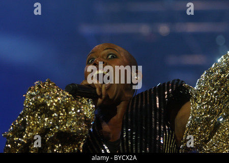 Skunk Anansie, Durchführung in Lissabon, Portugal. Stockfoto