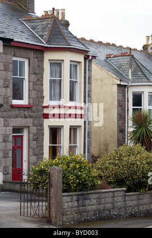 Ein viktorianische Periode Halb freistehendes Haus in Redruth, Cornwall, UK Stockfoto