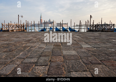 San Giorgio Maggiore Blick von Riva Schiavoni Stockfoto