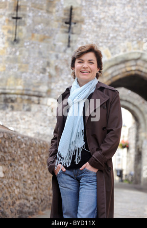 Porträt von BBC Newsreader Jane Hill Stockfoto