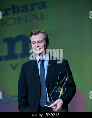 Regisseur Christopher Nolan erhält den modernen Master Award auf dem 26. Santa Barbara International Film Festival Stockfoto
