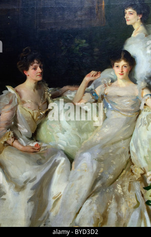 Detail: Die Wyndham Schwestern: Lady Elcho, Frau Adeane und Frau Tennant, 1899, von John Singer Sargent Stockfoto