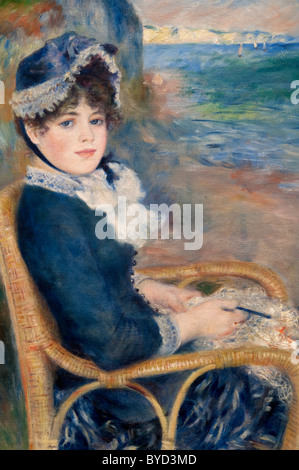 Detail: an der Meeresküste, 1883 von Auguste Renoir, Stockfoto