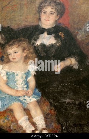 Detail: Madame Georges Charpentier, geb. Lemonnier Marguérite-Louise, 1848 – 1904... 1878 von Auguste Renoir, Stockfoto