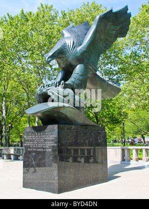 New York, East Coast WWII Memorial im Battery Park Stockfoto