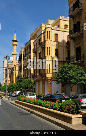 Gebäude im historischen Zentrum von Beirut, Beyrouth, Libanon, Nahost, Westasien Stockfoto