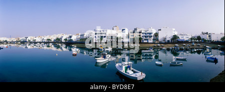 Hafen von Charco de San Ginés, Arrecife, Lanzarote, Kanarische Inseln, Spanien, Europa Stockfoto