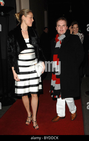 Heidi Wichlinski und Gast Andy und Patti Wongs Chinese New Year Party statt bei Madame Tussauds London, England - 27.01.07 Stockfoto