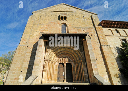 San Salvador de Leyre Kirche, Kloster, Yesa, Pamplona, Navarra, Spanien, Europa Stockfoto