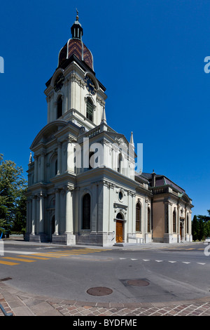 Altstadt von Morges, Grand Rue, Genfer See, Kanton Waadt, Schweiz, Europa Stockfoto