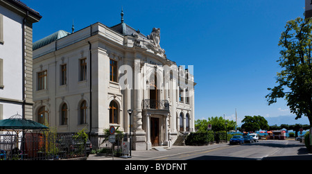 Altstadt von Morges, Genfer See, Kanton Waadt, Schweiz, Europa Stockfoto