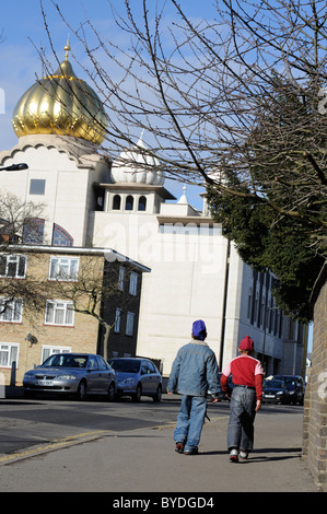 Gurdwara Sri Guru Singh Sabha, Havelock Road Southall Middlesex Stockfoto