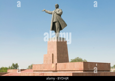 Statue von Lenin, Osch, Kirgisistan, Zentralasien Stockfoto