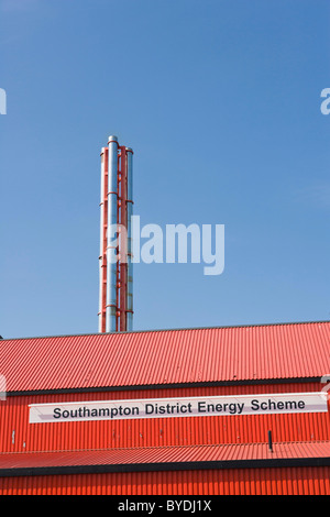 Southampton Bezirk Energiekonzept, Southampton Geothermal, Pirelli Street, Southampton, Hampshire, England, Vereinigtes Königreich Stockfoto