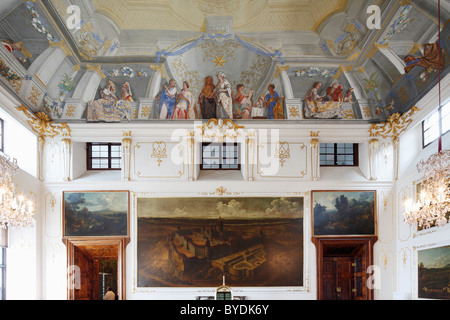 Altmanni Hall im kaiserlichen Flügel, Goettweig Abbey, Wachau, Mostviertel, müssen Quartal, Austria, Österreich, Europa zu senken Stockfoto