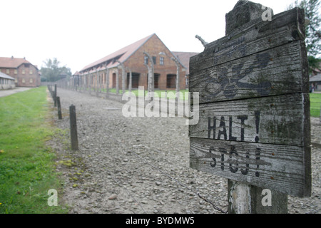 Das Auschwitz Konzentration Lager, Polen, Europa Stockfoto
