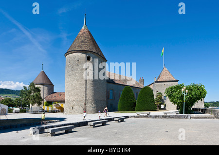 Chateau de Rolle, Rolle, Kanton Waadt, Schweiz, Europa Stockfoto