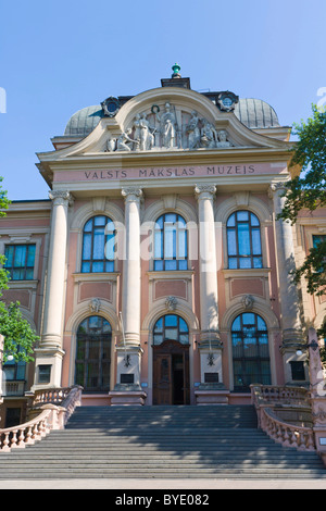 Valsts Makslas Muzejs, Latvijas Nacionalais Makslas Muzejs lettischen nationalen Kunstmuseum, Kr Valdemara iela Stockfoto