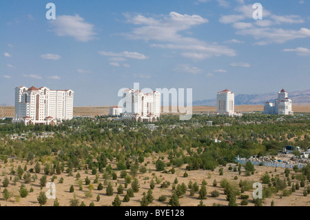 Moderne Gebäude in Aschgabat, Turkmenistan, Zentralasien Stockfoto