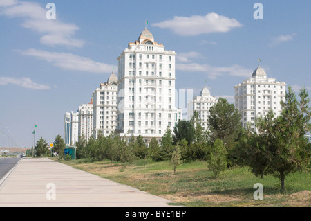 Moderne Gebäude in Aschgabat, Turkmenistan, Zentralasien Stockfoto