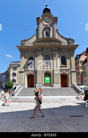 Kirche in Rue Haldimand, Lausanne, Kanton Waadt, Genfer See, Schweiz, Europa Stockfoto