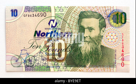 Nordufer 10 zehn Pfund Banknote. Stockfoto