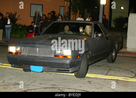 Daryl Hannah die Boyle Heights Musik und Künste statt im The Boyle Heights Technologie Youth Center Los Angeles Programm zu starten, Stockfoto