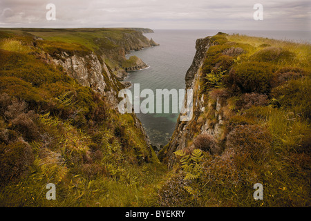 Im rauen Norden Ostküste auf das Erbe trail zwischen Port Nis und Tolsta, Isle of Lewis, äußeren Hebriden, Schottland, Vereinigtes Königreich Stockfoto