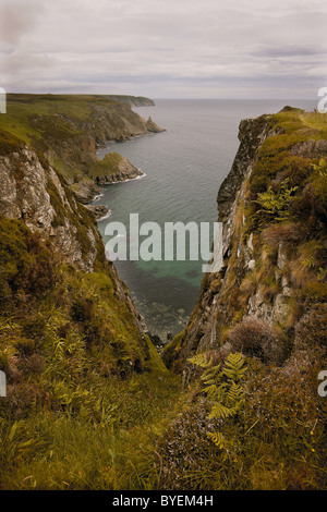 Im rauen Norden Ostküste auf das Erbe trail zwischen Port Nis und Tolsta, Isle of Lewis, äußeren Hebriden, Schottland, Vereinigtes Königreich Stockfoto