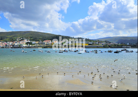 Landschaft Galiciens Küste in der Nähe von Kap Finisterra Stockfoto