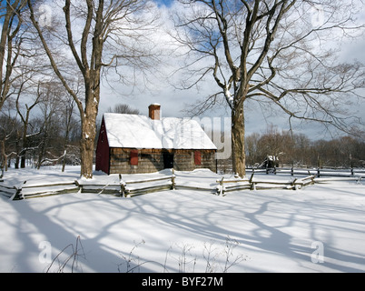 Der Docht Haus, Morristown, NJ am Jockey Hollow Natioanl Park Stockfoto