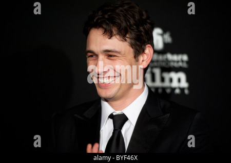 127 Stunden Stern, James Franco, geht den roten Teppich auf dem Santa Barbara 26. Film Festival Stockfoto