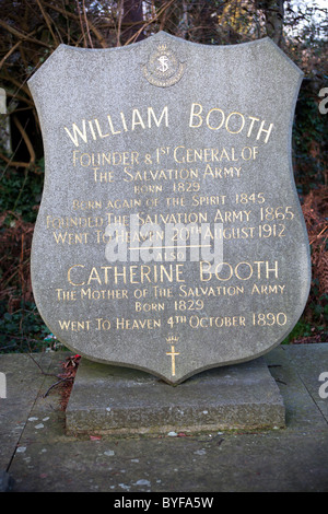 William Booths Grab Abney Friedhof Stoke Newington London Stockfoto