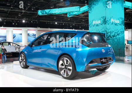 Toyota Prius C Concept Car auf der 2011 North American International Auto Show in Detroit Stockfoto