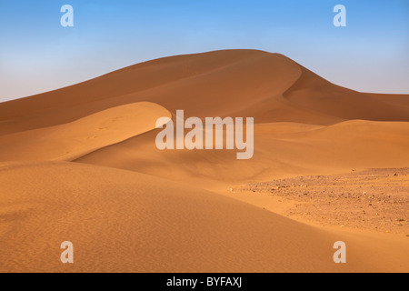 Sanddünen in den Dünen von Tinfou in der Nähe von Zagora, Marokko, Nordafrika Stockfoto