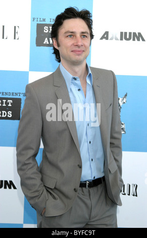 Zach Braff 2007 Film Independent Spirit Awards - Ankünfte, gehalten am Santa Monica Pier Santa Monica, Kalifornien - 24.02.07 Stockfoto