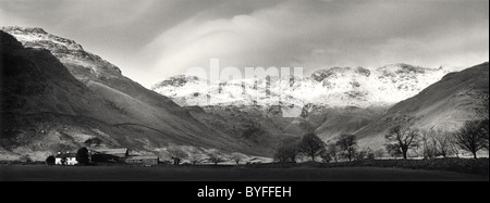 Bauernhaus in Great Langdale, Lake District, Großbritannien Stockfoto