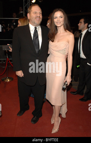 Harvey Weinstein und Georgina Chapman The Orange British Academy Film Awards (BAFTAs) party nach der Show im Grosvenor House statt Stockfoto